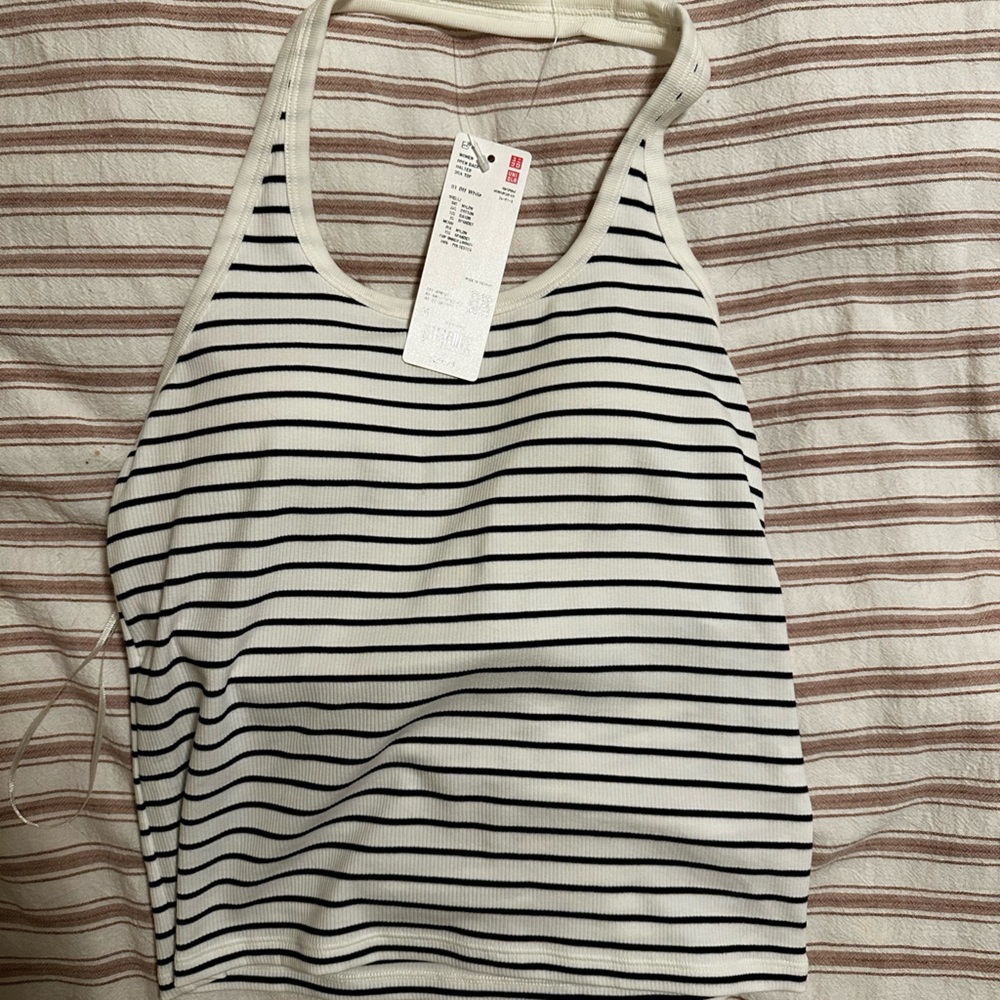 Striped Black and White halter
